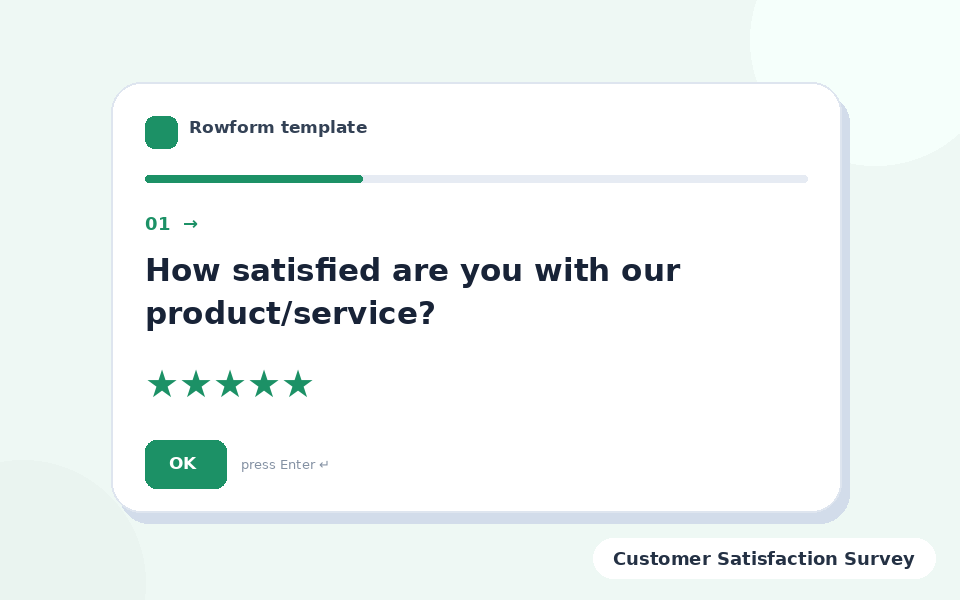 Customer Satisfaction Survey template preview