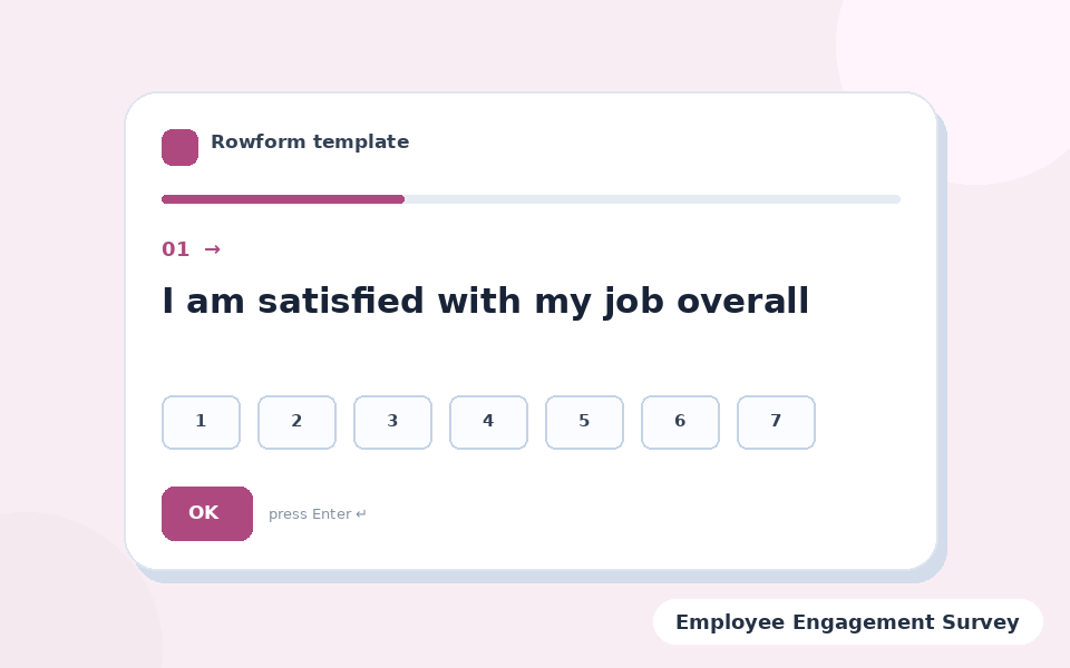 Employee Engagement Survey template preview